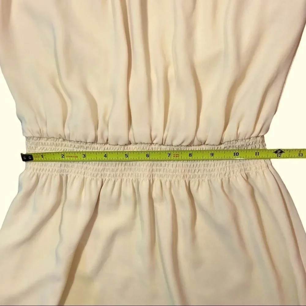 White House Black Market Pale Yellow Long Sleeve Dress, Size 0 - Picture 10 of 12